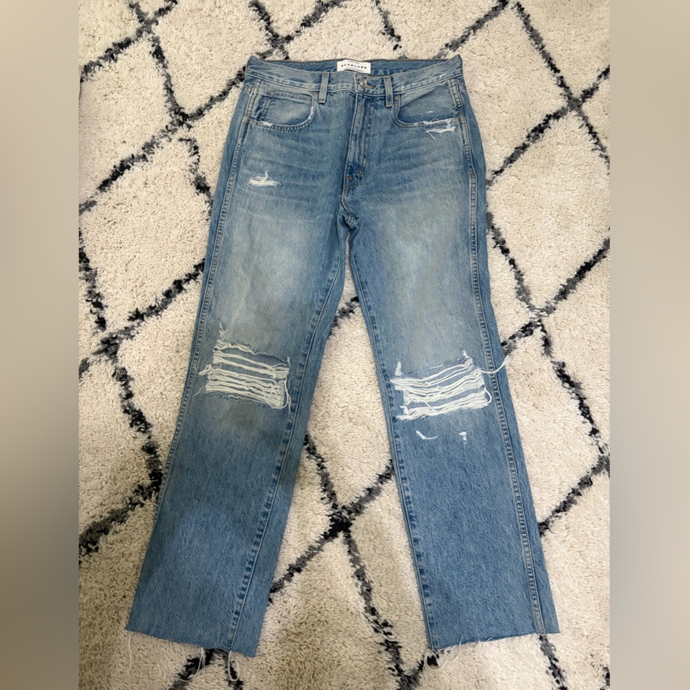 SLVRLAKE Light Blue Distressed jeans